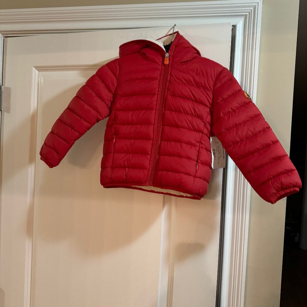 Save The Duck Hooded Ultra Light Puffer Jacket, Red
